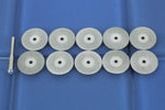TEMO 10pc 1" Solid Diamond Cutoff Wheel Saw Disc 1/8 inch shank Rotary Tools