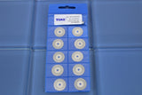 TEMO 10pc 19mm Solid Diamond Cut-Off Wheel Saw Disc 1/8 inch shank Rotary Tools