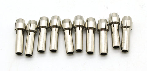 TEMO 10 piece Durable Shiny 3/32 (2.4mm) inch Rotary Tool Collet Bit #481