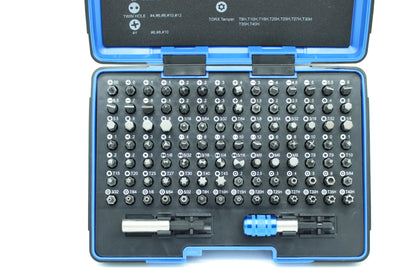TEMO 100 pc Impact Ready Security Bits Screwdriver Set Kit with two Quick Chucks