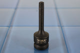 TEMO  T-45 3" Long Black Impact Torx Socket Bit 1/2 inch Square Drive Auto Tool