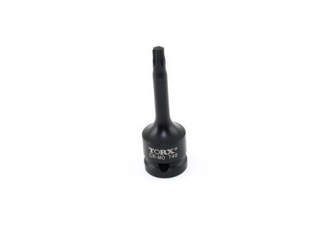 TEMO  T-40 3" Long Black Impact Torx Socket Bit 1/2 inch Square Drive Auto Tool
