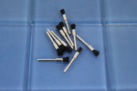 TEMO 10 pc Nylon Bristle 1/4" Pen Wire Brush #405 with 1/8" Shank Rotary Tool 