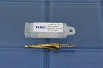 TEMO HSS High Speed Steel Spiral Flute Step Drill 13 sizes 1/8" to 1/2" Titanium