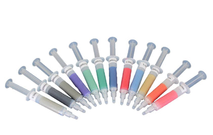 TEMO 12p 5g Diamond Polishing Lapping Paste Compound Syringe Set 0.5-40 Micron