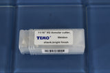 TEMO 11/16 inch (17.5mm) M2 Annular Cutter, Weldon shank, Bright Finish