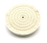 TEMO 6 inch (150mm) 80 Ply Spiral Sewn Buffing and Polishing Wheel Extra Thick