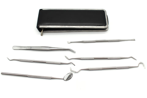 TEMO Professional Dental Hygiene Tools Set with metal case GC