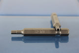 TEMO 25pc 1/8" Hex Tamper 2 Inch (50mm) Screwdriver Insert Bits