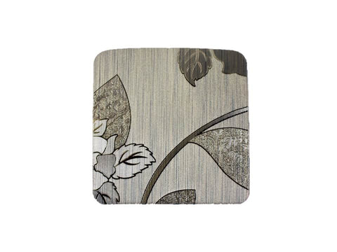 TEMO 4pc coasters, Heat Resistant, Washable Place Mats [Brown roses]