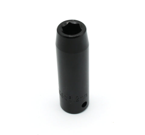TEMO 12 mm Cr-V 6-Point 1/2" Drive Impact Deep Socket