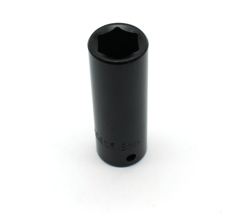 TEMO 18 mm Cr-V 6-Point 1/2" Drive Impact Deep Socket