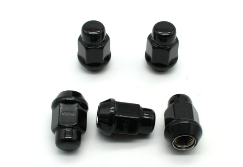 TEMO 20 pc Black Chrome 12mm x 1.50 Bulge Acorn Lug Nut