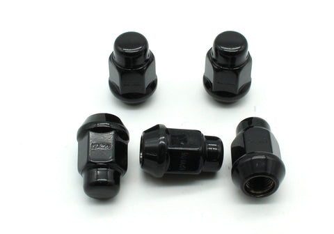 TEMO 20 pc Black Chrome 12mm x 1.25 Bulge Acorn Lug Nut