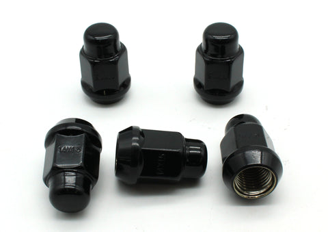 TEMO 20 pc Black Chrome 14mm x 1.50 Bulge Acorn Lug Nut