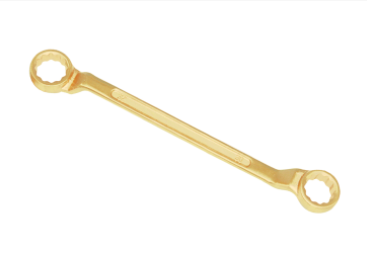 TMAX Non Sparking Beryllium Bronze Copper Offset Box End Wrench Double Size of 10mm, 12mm, Length 140mm