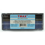 TMAX 30 pc 1 mm (1/32") Medium Grit 150 Diamond Coated Burrs Glass Bit Set w/ 1/8" Shank for Dremel Rotary