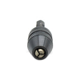 TMAX Black 1/4 Inch Hex Shank Keyless Chuck Adapter To Hold 1/64" to 5/32" (0.3mm to 4mm) Conventional or Microsize Drill Bit