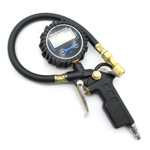 TMAX Digital Tire Pressure Gauge w/ Inflator, 250 PSI Air Chuck, Car/Truck/SUV, Purge Valve
