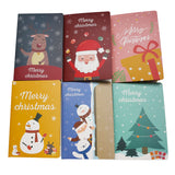 COULEE 6 pc Pop Up 3D Christmas Greeting Xmas Cards with Envelopes Santa Elf Snowman Holiday Cards