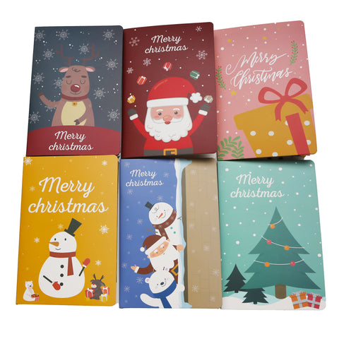 COULEE 6 pc Pop Up 3D Christmas Greeting Xmas Cards with Envelopes Santa Elf Snowman Holiday Cards