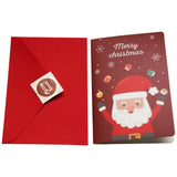 COULEE 6 pc Pop Up 3D Christmas Greeting Xmas Cards with Envelopes Santa Elf Snowman Holiday Cards