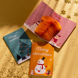 COULEE 6 pc Pop Up 3D Christmas Greeting Xmas Cards with Envelopes Santa Elf Snowman Holiday Cards
