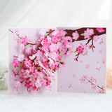 COULEE  2 pc Pop Up 3D Sakura Greeting Card, For Valentine's Day, Birthday, Anniversary, Holiday