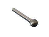 TEMO SD-5 Double Cut Carbide Rotary Burr File, 1/2" Ball Head and 1/4" Shank