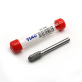 TEMO SC-3 Double Cut CARBIDE ROTARY BURR FILE Cylinder Ball Head