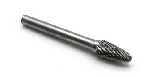 TEMO SF-3 Double Cut CARBIDE ROTARY BURR FILE Round Tree Head