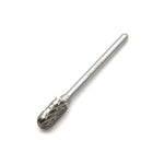 TEMO SC-51 2 Inch Long Double Cut Carbide Rotary Burr File 1/8 Inch Shank 1/4 Inch Head Cylinder Ball