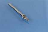 TEMO SM-51 2 Inch Long Double Cut Carbide Rotary Burr File 1/8 Inch Shank 1/4 Inch Head Pointed Cone