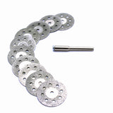 TMAX 10 pc 1" Breath Diamond Coated Cut Off Wheel Saw Disc for Dremel