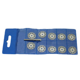 TMAX 10 pc 3/4" Breath Diamond Coated Cut Off Wheel Saw Disc with Mandrel 1/8" Shank for Dremel