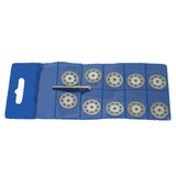 TMAX 10 pc 3/4" Breath Diamond Coated Cut Off Wheel Saw Disc with Mandrel 1/8" Shank for Dremel