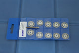 TMAX 10 pc 3/4" Breath Diamond Coated Cut Off Wheel Saw Disc with Mandrel 1/8" Shank for Dremel