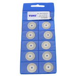 TEMO 10 pc 3/4 Inch Solid Diamond Coated Cut Off Wheel Saw Disc 1/8 Inch Shank for Dremel and Other Rotary Tools