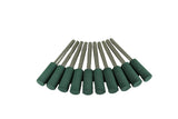TMAX 10 pc Rotary Burr Polisher Set 6mm RUBBER Cylinder for Dremel