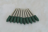 TMAX 10 pc Rotary Burr Polisher Set 6mm RUBBER Bullet for Dremel