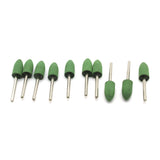 TMAX 10 pc Rotary Burr Polisher Set 10mm RUBBER Bullet for Dremel