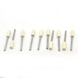 TMAX 10 pc Dremel FELT Burrs Wool Bob Polishing Grinding #1 Cylinder