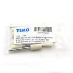 TEMO 10 pc Felt Burrs Wool Bob Polishing Grinding #1 Cylinder 1/4 Inch 6 mm with 1/8 Inch Shank for Dremel Rotary Tools