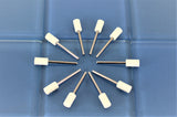 TEMO 10p FELT Burrs Wool Bob Polishing Grinding #2 Cylinder fit Dremel