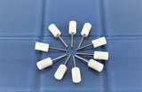 TEMO 10 pc Felt Burrs Wool Bob Polishing Grinding #4 Cylinder 1/2 Inch with 1/8 Inch Shank for Dremel Rotary Tools