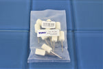 TEMO 10 pc Felt Burrs Wool Bob Polishing Grinding #4 Cylinder 1/2 Inch with 1/8 Inch Shank for Dremel Rotary Tools