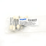 TEMO 10 pc Felt Burrs Wool Bob Polishing Grinding #5 Cylinder Ball 5/16 Inch with 1/8 Inch Shank for Dremel Rotary Tools