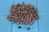 TMAX 100 PC 1/4" Sand Drum Grit 60 Medium fit Dremel and Compatible
