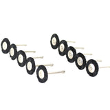 TMAX 100 pc Nylon Plastic Bristle 3/4 Inch Flat Wire Brush Wheel with 1/8 Inch Shank