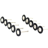 TMAX 100 pc Nylon Plastic Bristle 3/4 Inch Flat Wire Brush Wheel with 1/8 Inch Shank